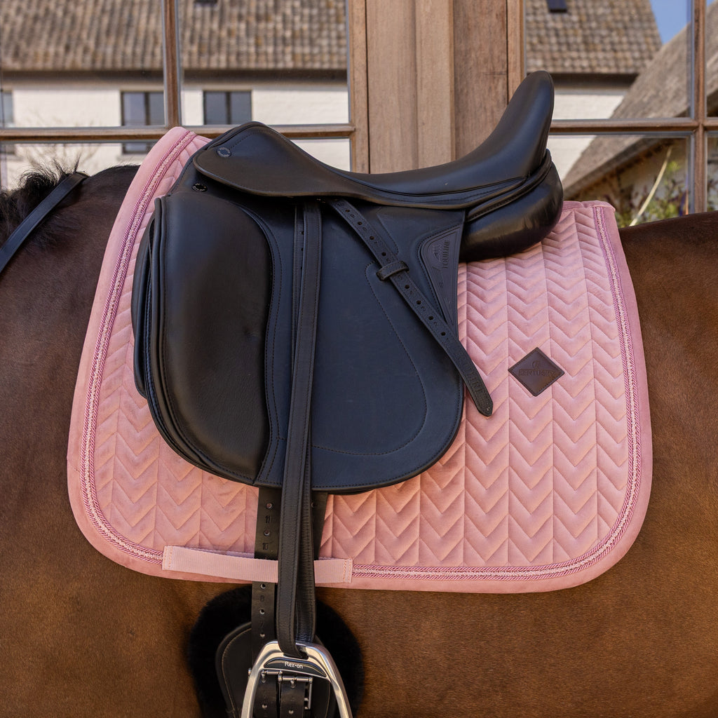 Kentucky Sattelunterlage Samt Mini Perlen - Dressur