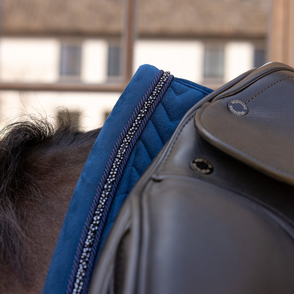 Kentucky Sattelunterlage Samt Mini Perlen - Dressur