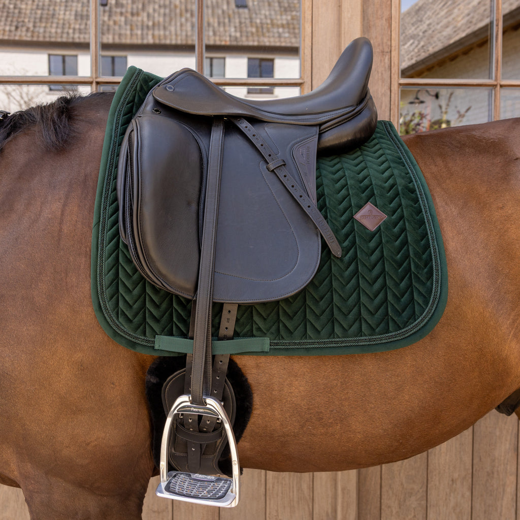 Tapis de selle Kentucky Velours Mini Perles - Dressage
