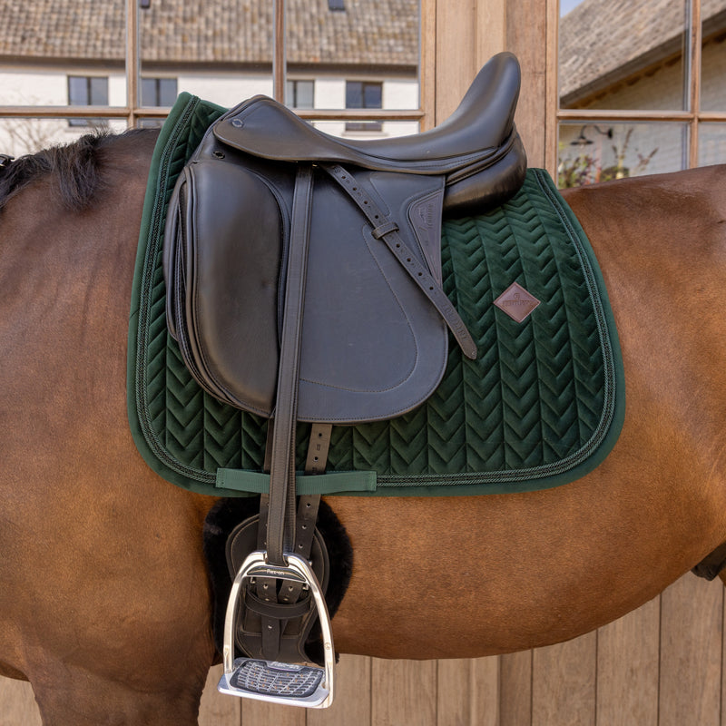 Kentucky Sattelunterlage Samt Mini Perlen - Dressur