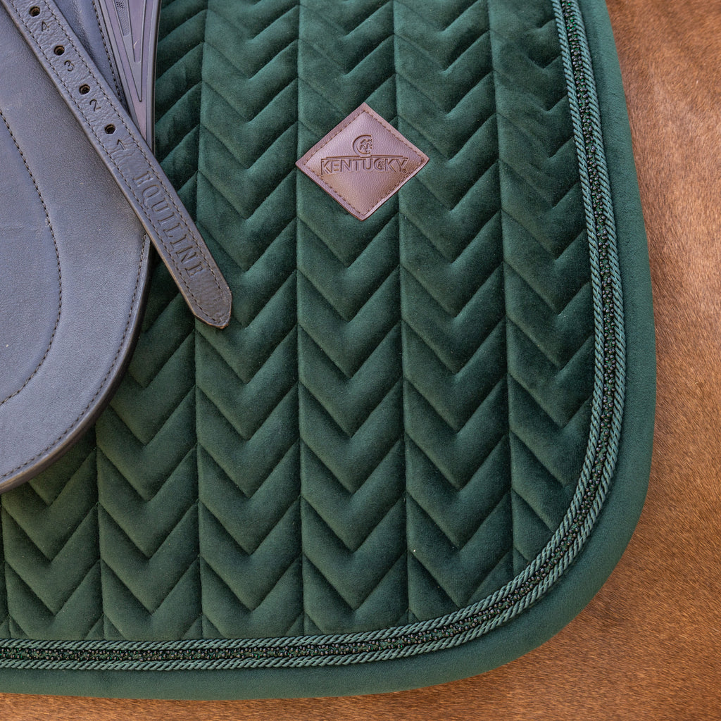 Tapis de selle Kentucky Velours Mini Perles - Dressage