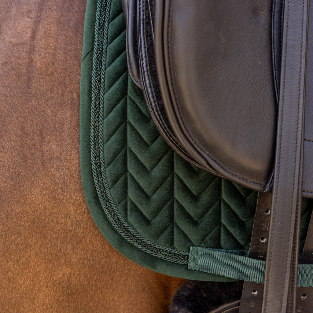 Tapis de selle Kentucky Velours Mini Perles - Dressage