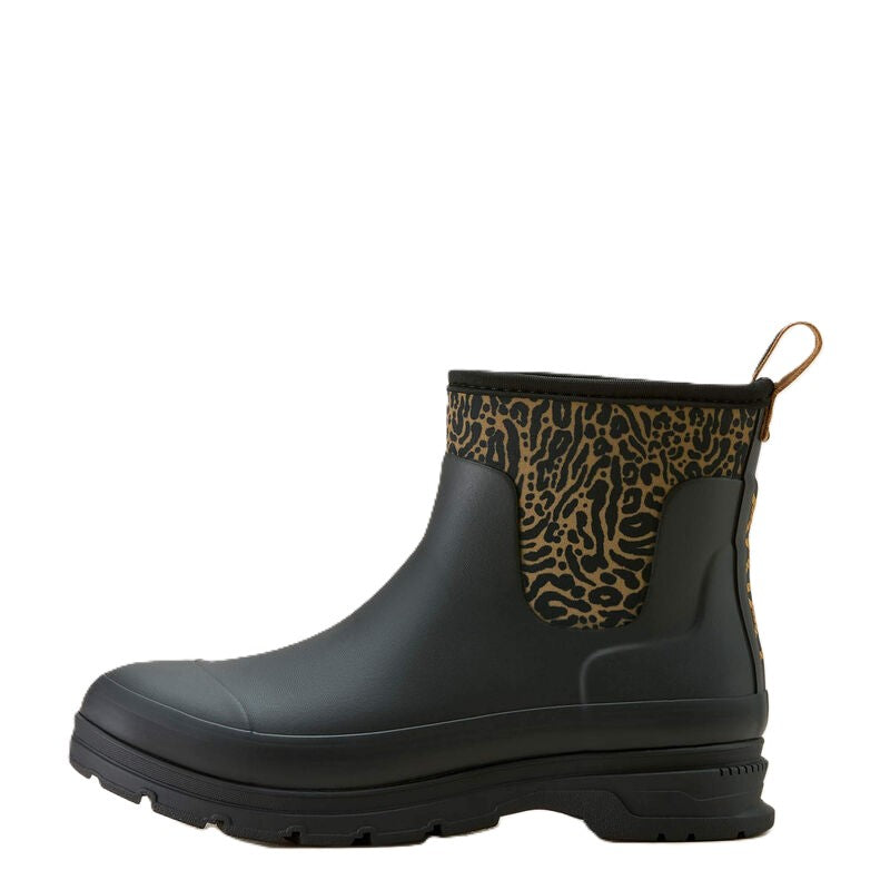 Ariat Kelmarsh Shortie - Schwarz/Ozelotmuster - Damen