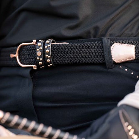 HKM Elastic Belt Rose Gold Glamour Style - Women