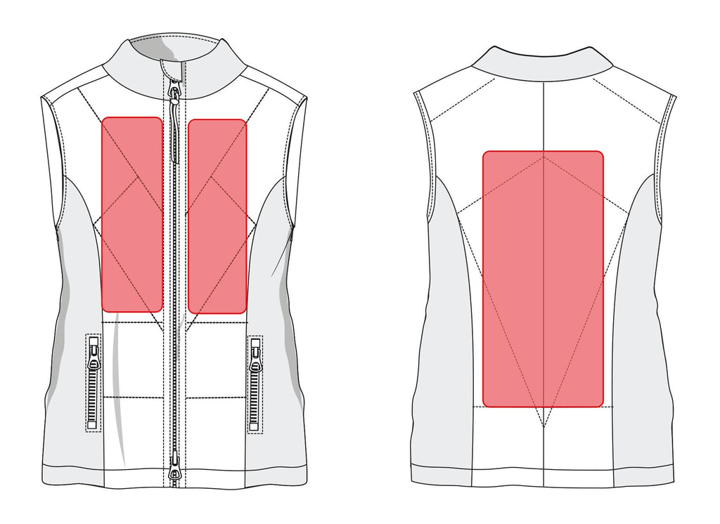 HKM Beheizte Weste - Slimline - Damen