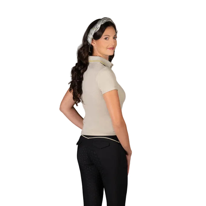 HKM Poloshirt Limone - Kurzarm - Damen