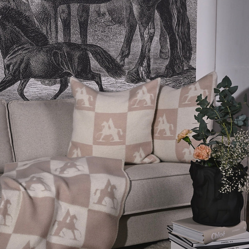 Adamsbro Coussin Check - Laine