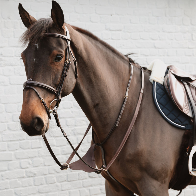 Dy'on Bib Martingal aus weichem Leder