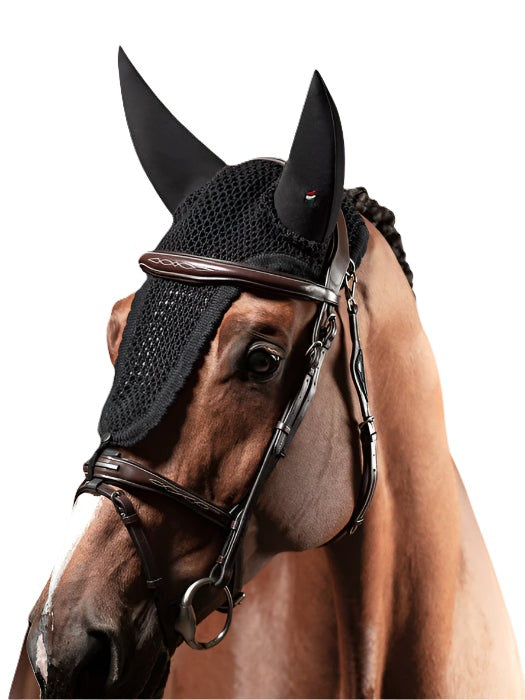 Equiline Fly Bonnet Ruben With Loop - Soundless