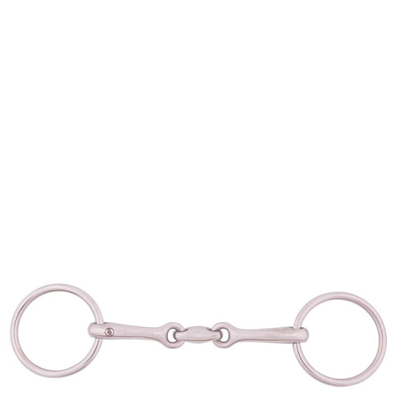 BR Bradoon à double brisure et anneaux libres - 13 mm