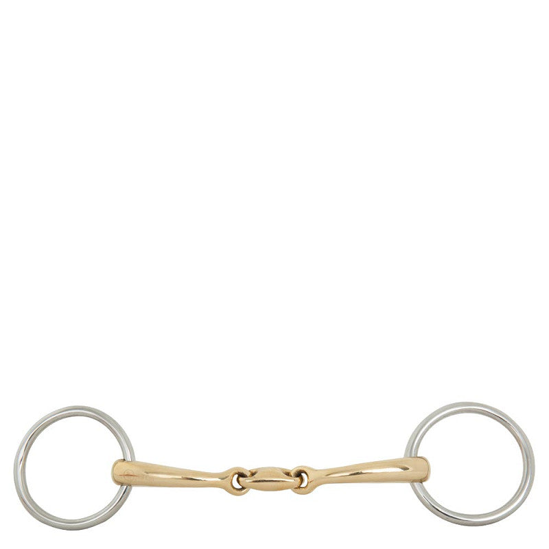 BR Bradoon Loose Ring Double Jointed - Soft Contact - 12 mm