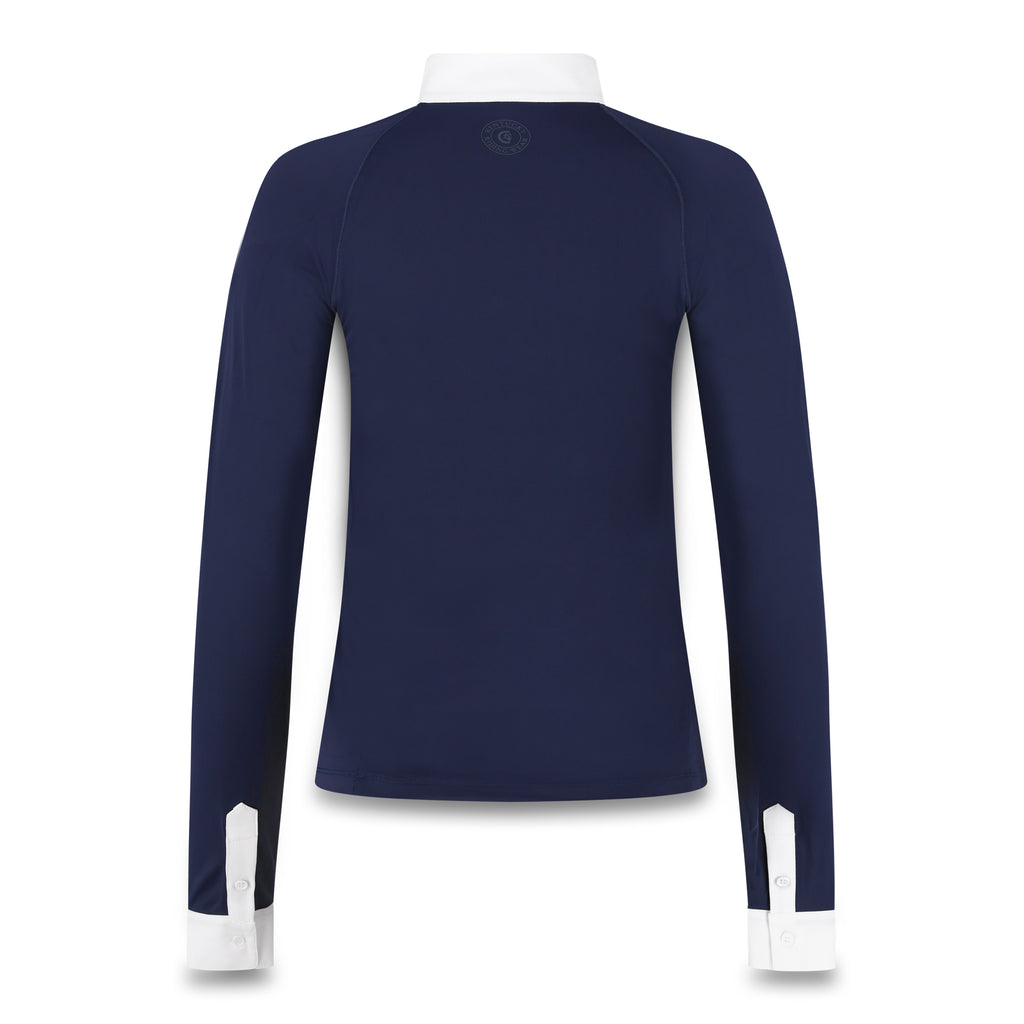 Kentucky Show Shirt Classic Glitter Reißverschluss - Langarm - Damen