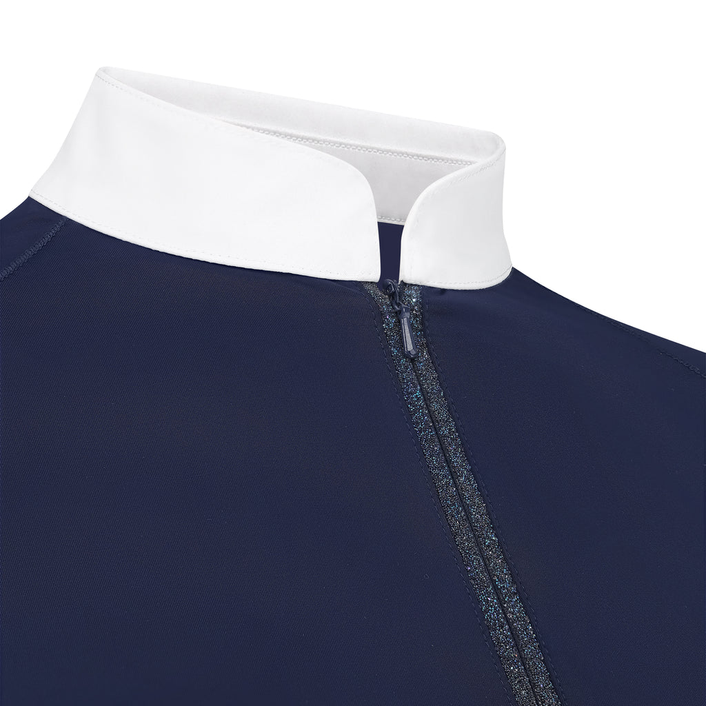 Kentucky Show Shirt Classic Glitter Reißverschluss - Langarm - Damen