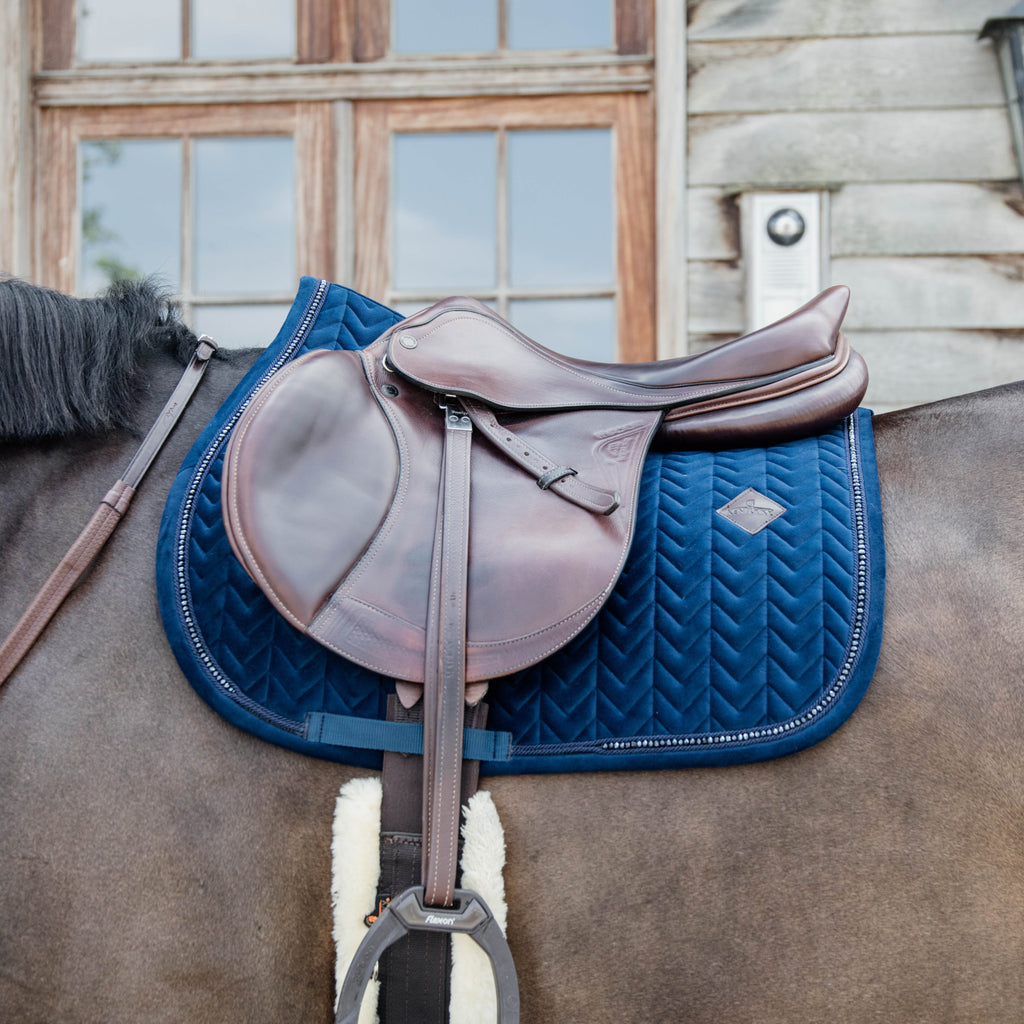Kentucky Saddle Pad Velvet Pearls - Jumping