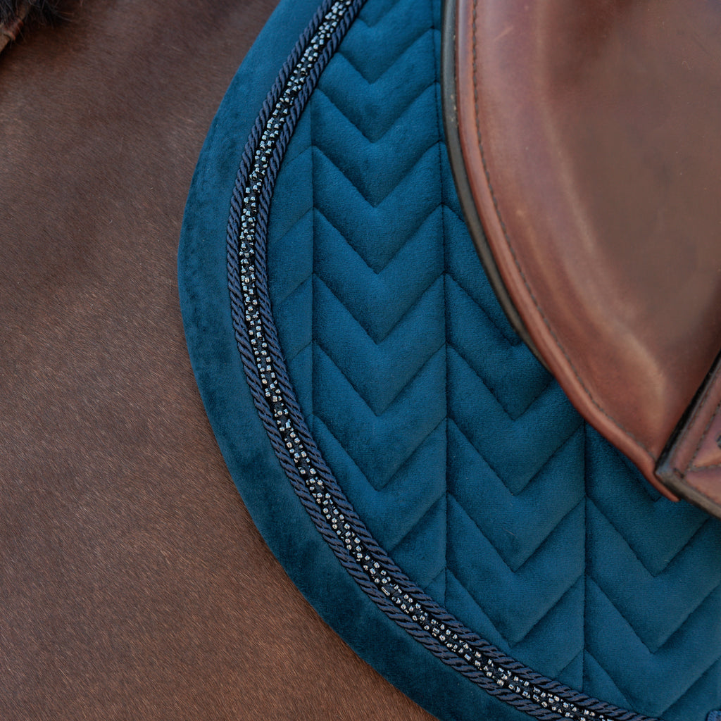 Tapis de Selle Kentucky Velours Mini Perles - Obstacle
