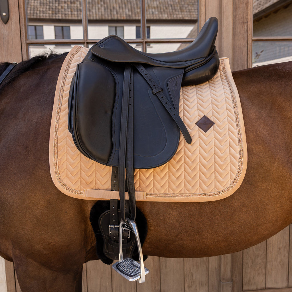 Tapis de Selle Kentucky Velours Mini Perles - Dressage