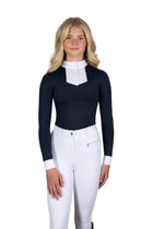 Coldstream Turniershirt Roslin Ruffled Crystal - Lange Ärmel - Damen