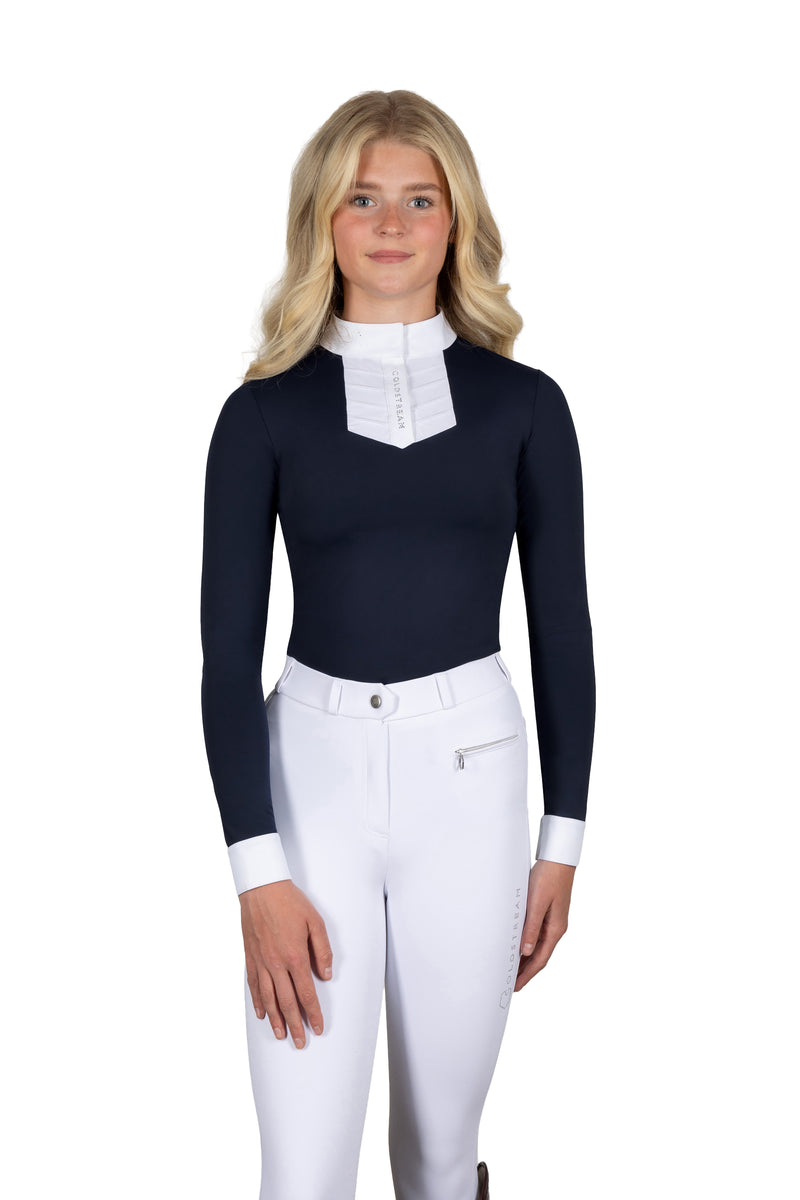 Coldstream Show Shirt Roslin Ruffled Crystal - Long Sleeves - Women