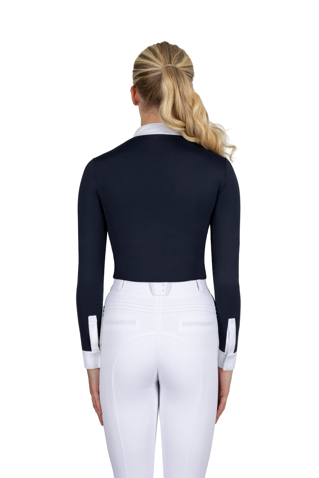 Coldstream Turniershirt Roslin Ruffled Crystal - Lange Ärmel - Damen