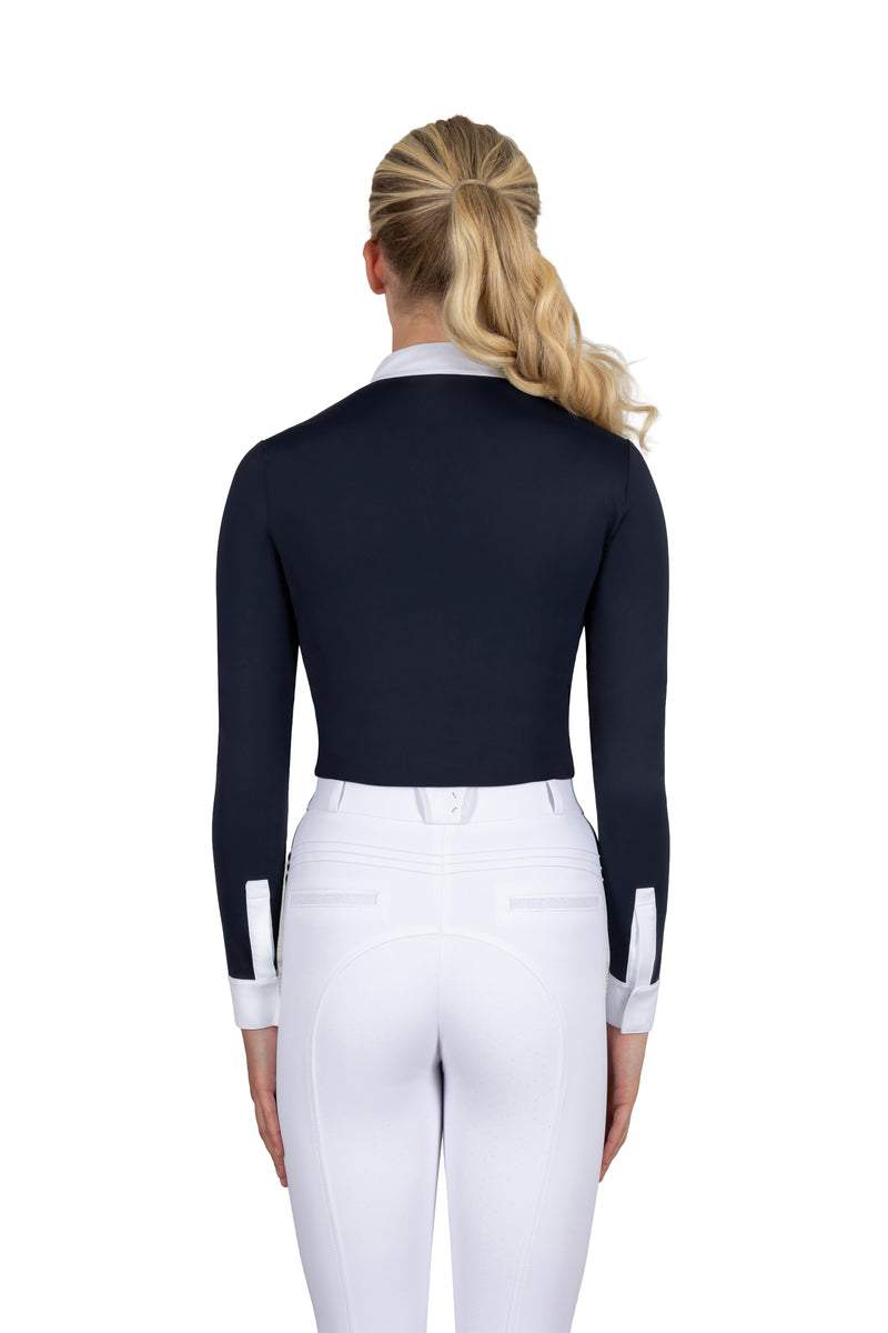 Coldstream Show Shirt Roslin Ruffled Crystal - Long Sleeves - Women