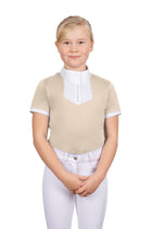 Coldstream Chemise de concours Roslin Ruffled Crystal - Manches courtes - Filles