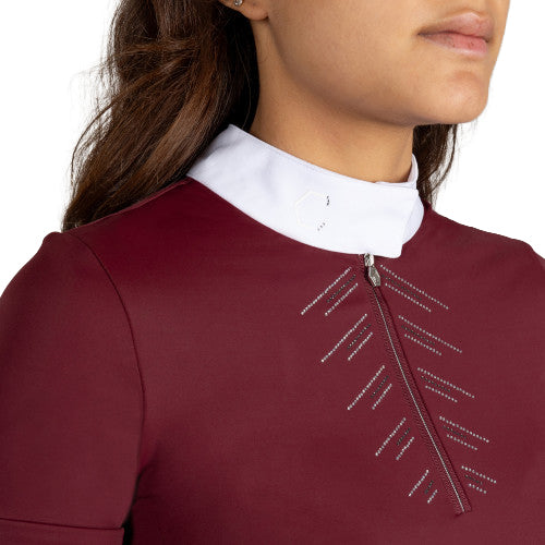 Coldstream Chemise de concours Harthill Diamante - Manches courtes - Femmes