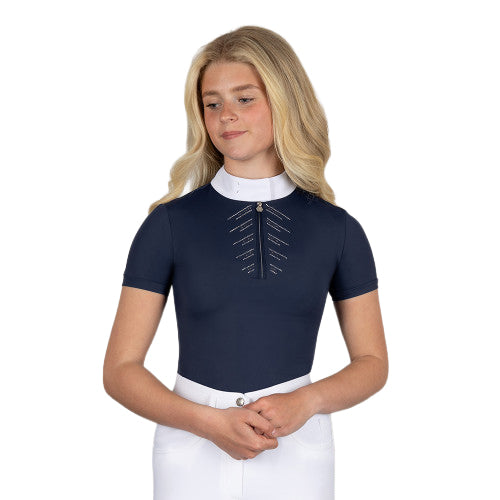 Coldstream Chemise de concours Harthill Diamante - Manches courtes - Femmes