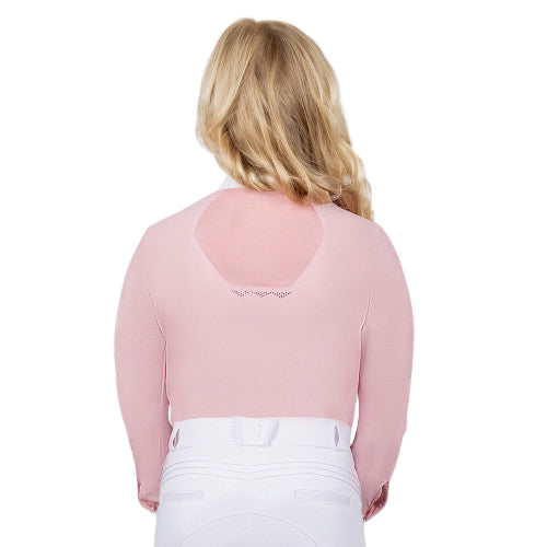Coldstream Turniershirt Larkhall Diamante - Lange Ärmel - Mädchen