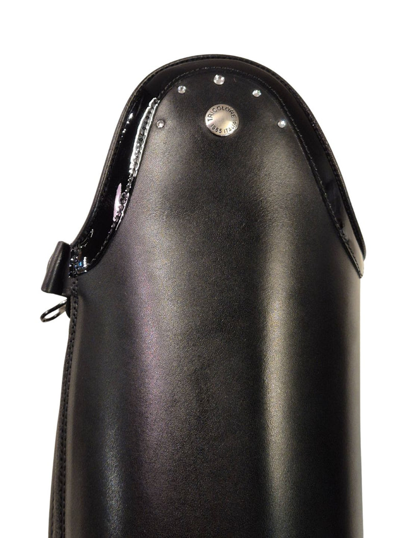 Riding Boots Tricolore Puro Duo - Patent Top & White Crystals