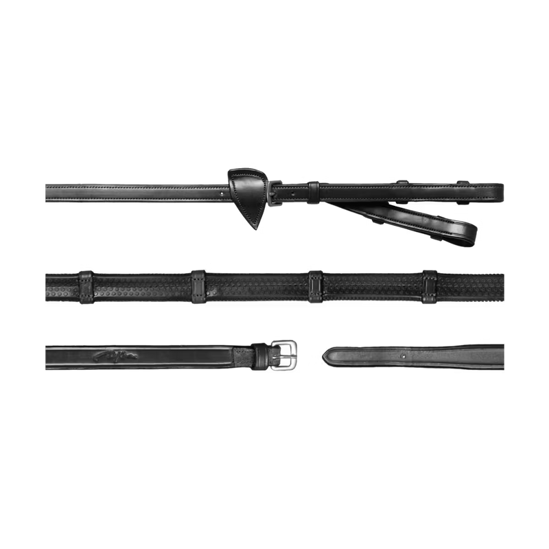 Dy'on Converter Rubberen Teugels Met 7 Lederen Stops 13 mm - New English