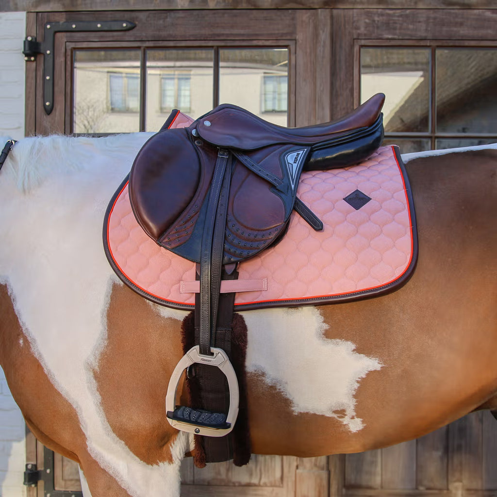 Kentucky Saddlepad Onion Quilt Leather Neon - Jumping