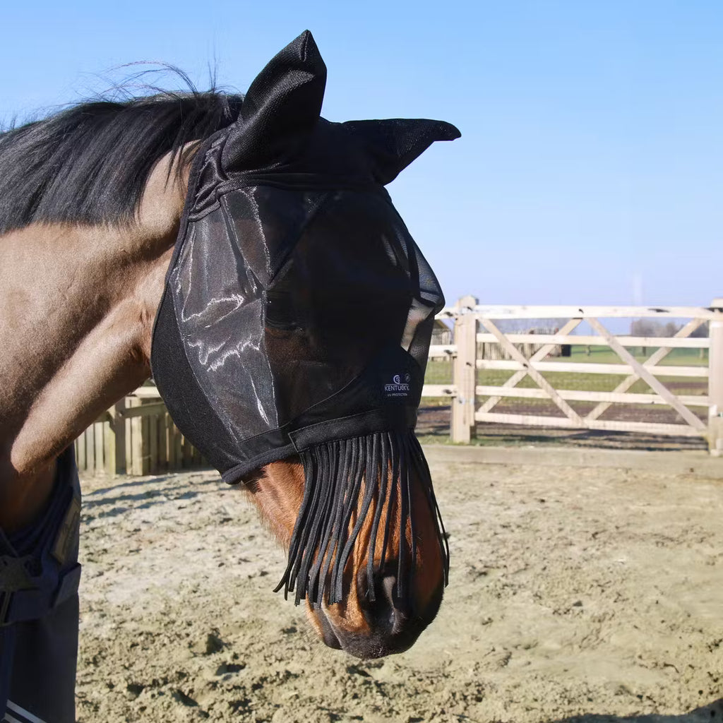 Kentucky Flymask Classic - Avec Oreilles Et Pampilles Nez