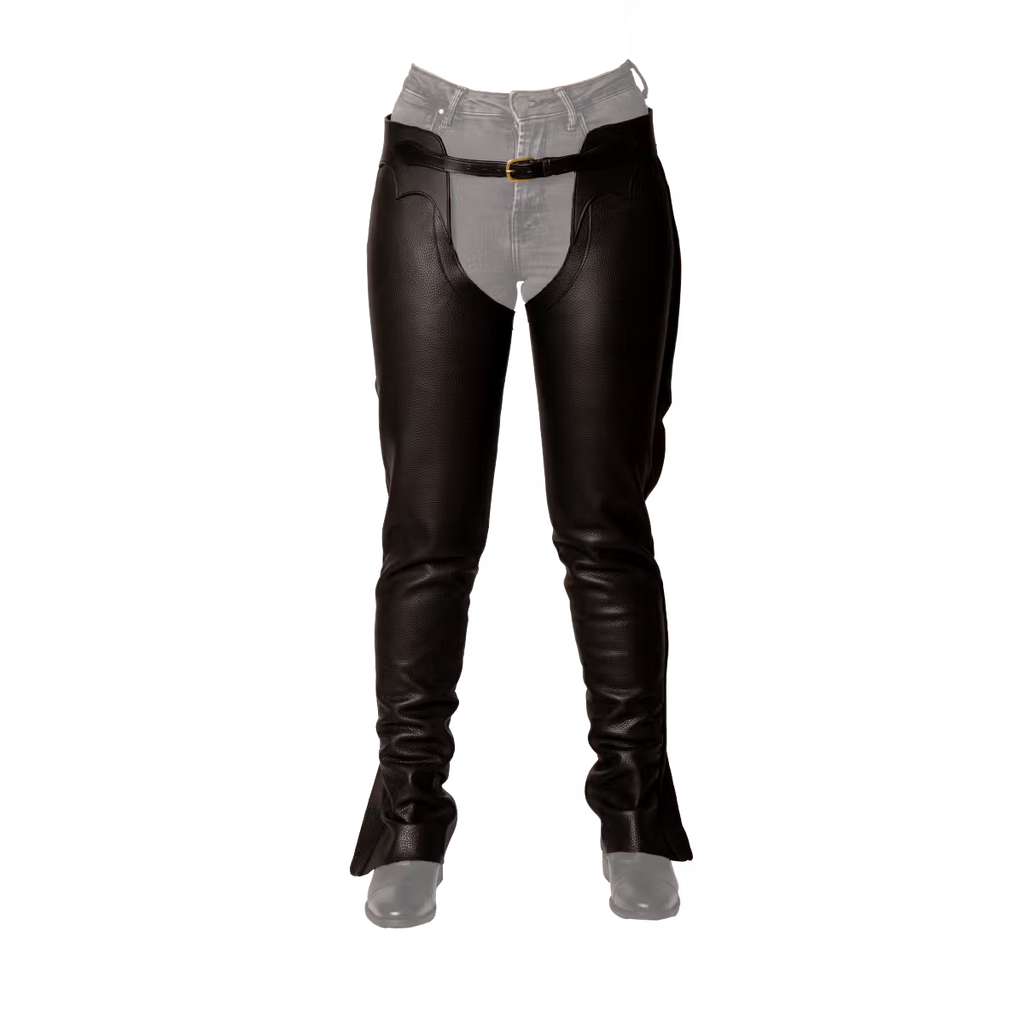 Dyon Leather Long Chaps - Unisex