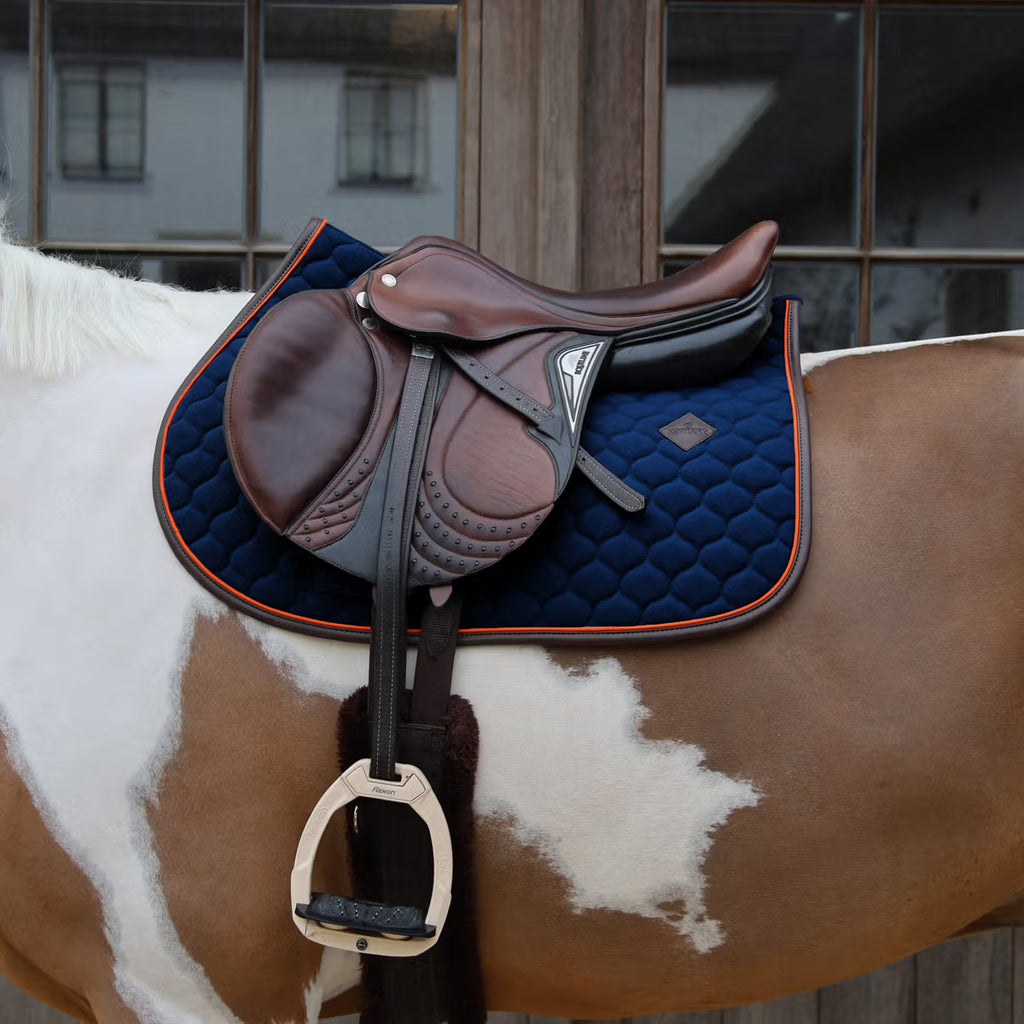Kentucky Saddlepad Onion Quilt Leather Neon - Jumping
