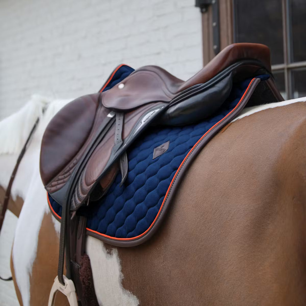 Kentucky Saddlepad Onion Quilt Leather Neon - Jumping
