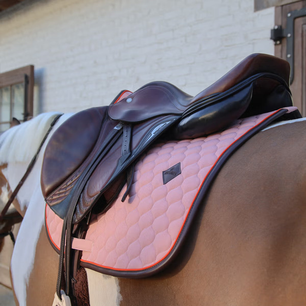 Kentucky Saddlepad Onion Quilt Leather Neon - Jumping