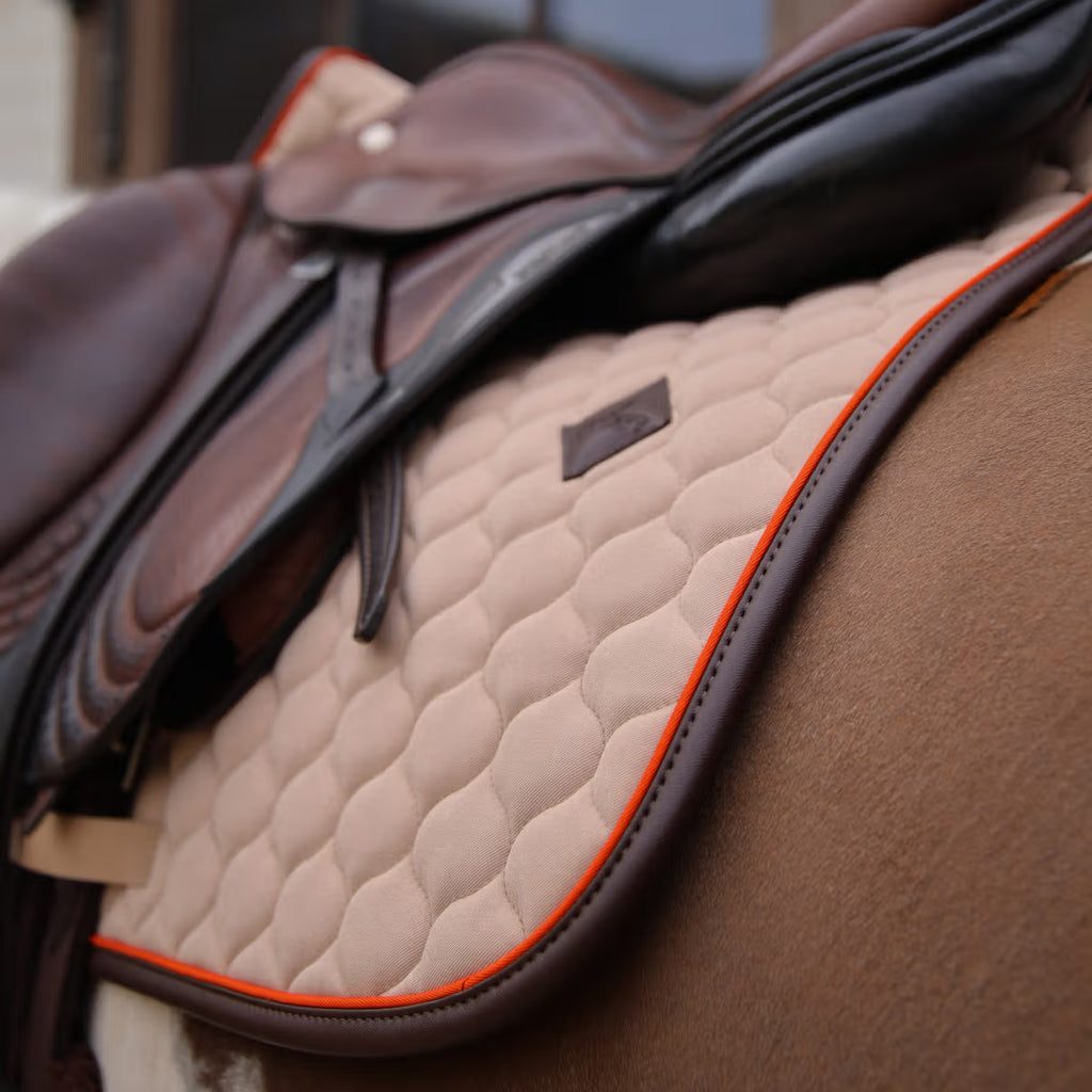Kentucky Saddlepad Onion Quilt Leather Neon - Jumping