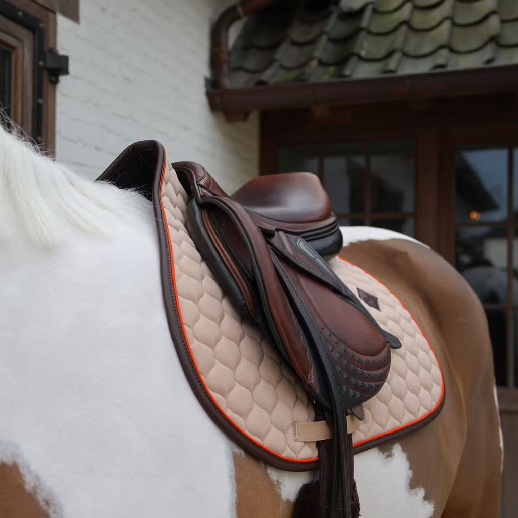Kentucky Saddlepad Onion Quilt Leather Neon - Jumping