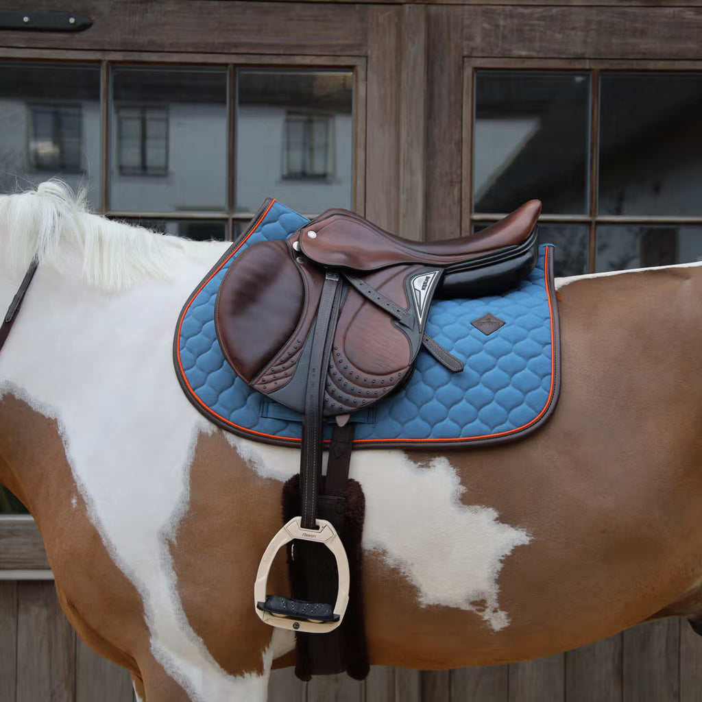 Kentucky Saddlepad Onion Quilt Leather Neon - Jumping