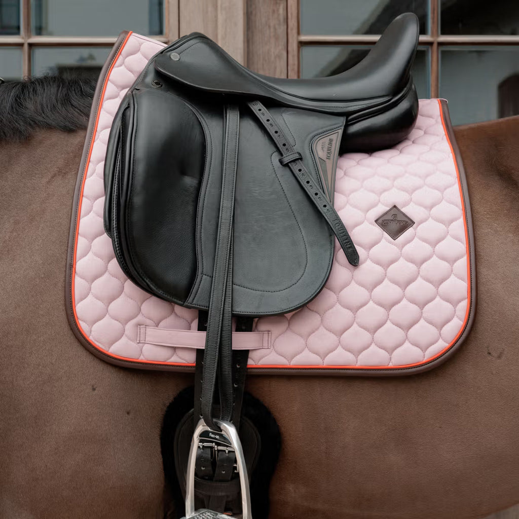 Kentucky Sattelpad Onion Quilt Leder Neon - Dressur