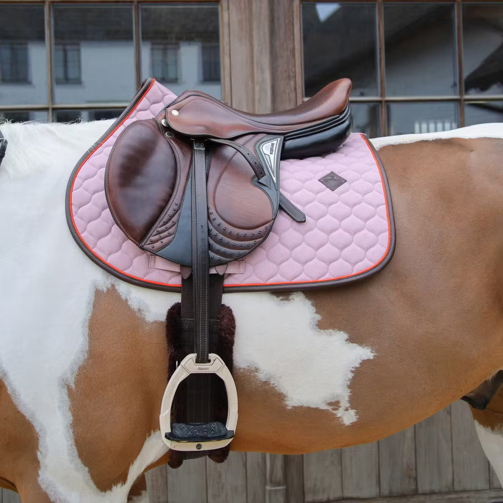 Kentucky Saddlepad Onion Quilt Leather Neon - Jumping