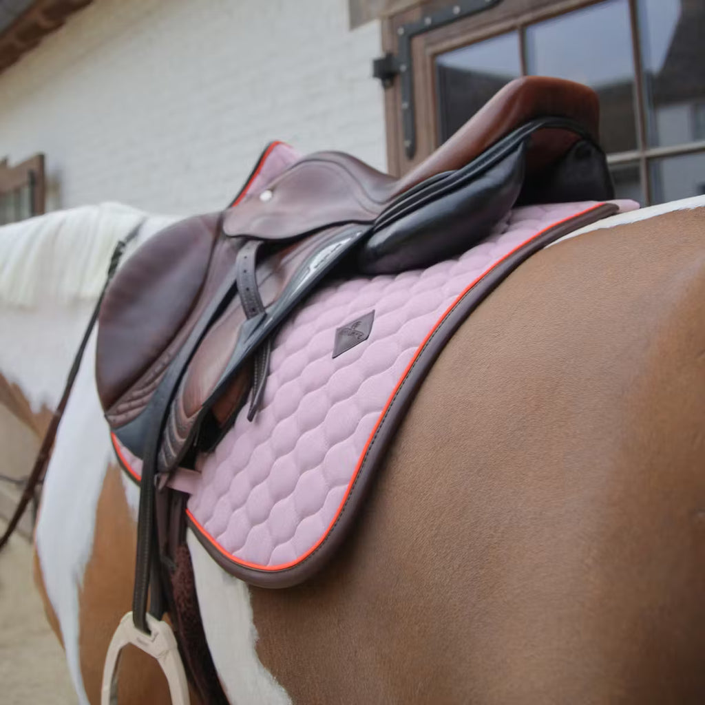 Kentucky Saddlepad Onion Quilt Leather Neon - Jumping
