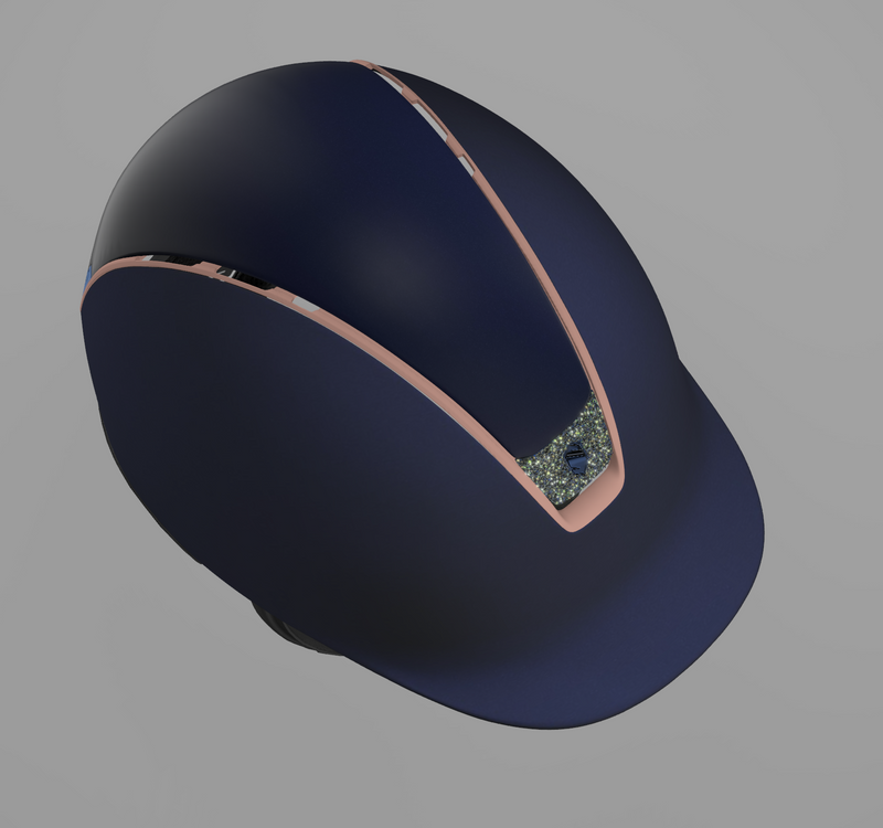 Custom Emmers Equestrian Helmet - ShadowMatt