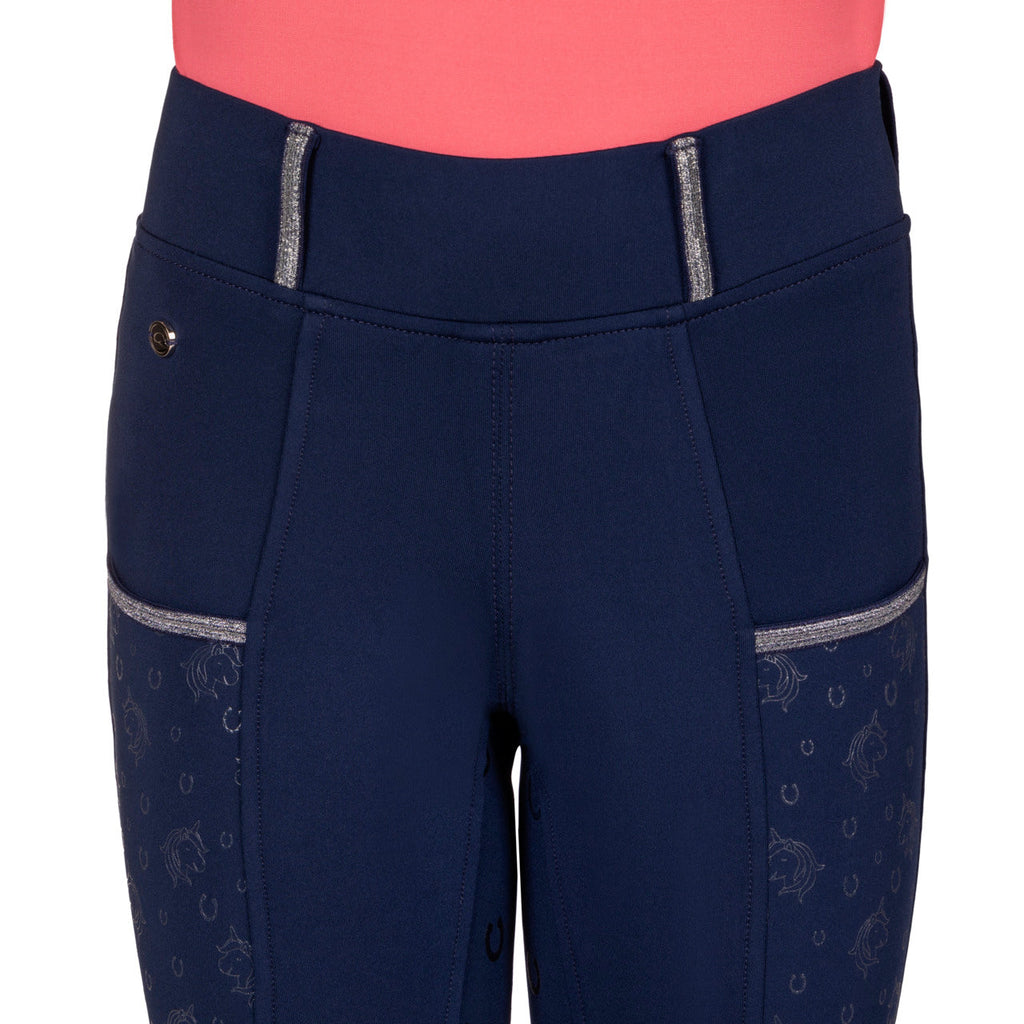 QHP Reithose Jaily Junior - Voller Grip - Kinder