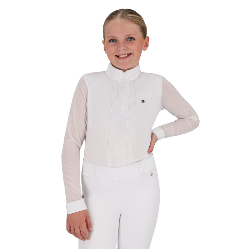 QHP Wedstrijdshirt Sennah - Lange Mouwen - Meisjes