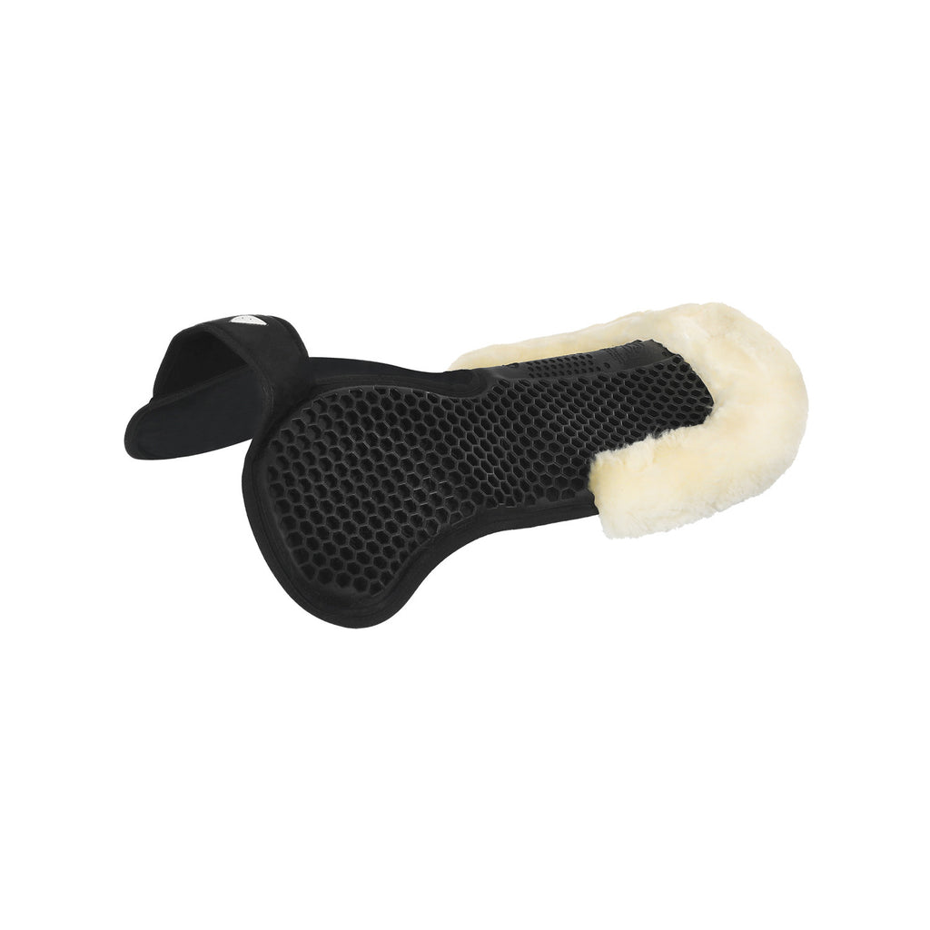 Acavallo Widerristfreies Gelpad mit Mikrofaser Lammfell