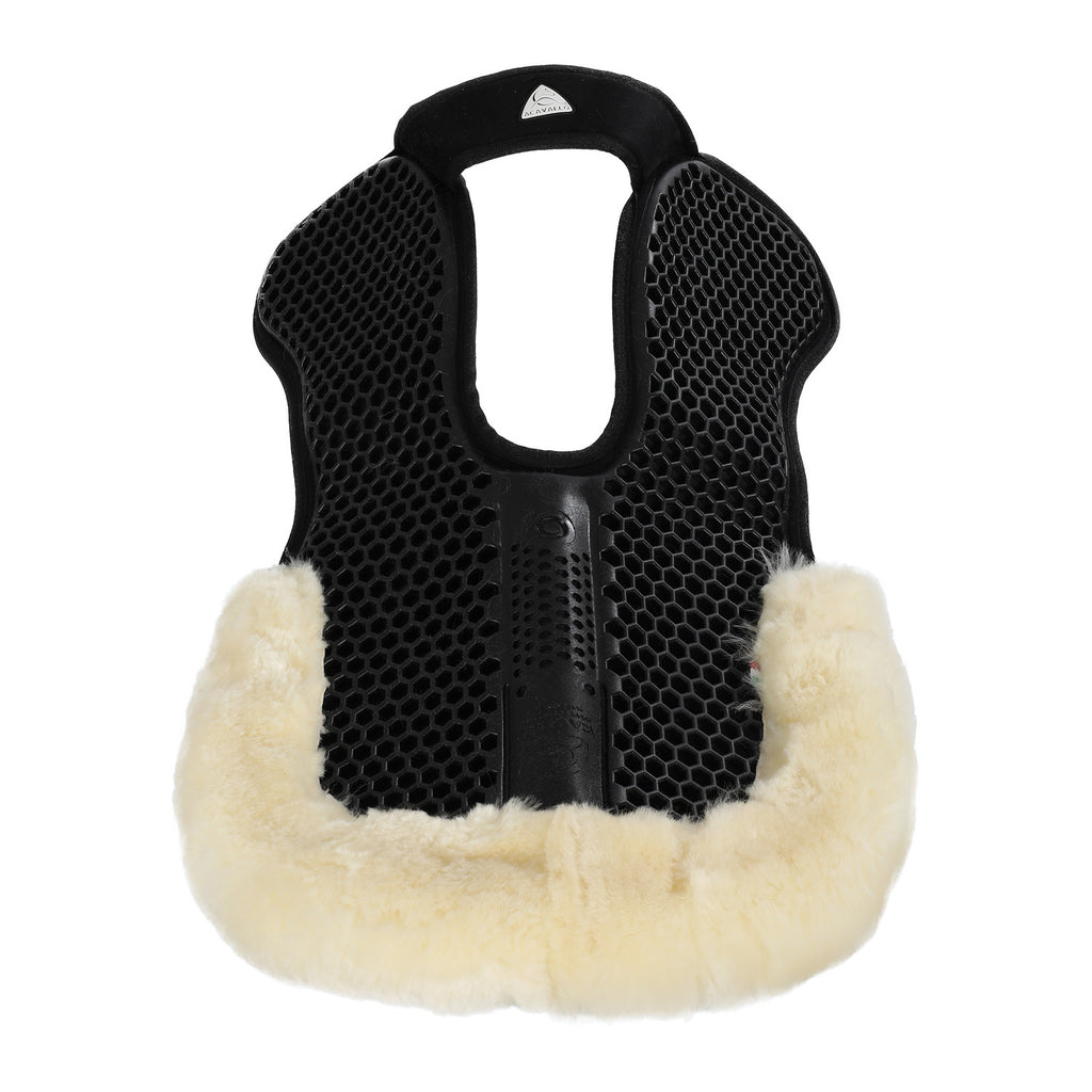 Acavallo Widerristfreies Gelpad mit Mikrofaser Lammfell