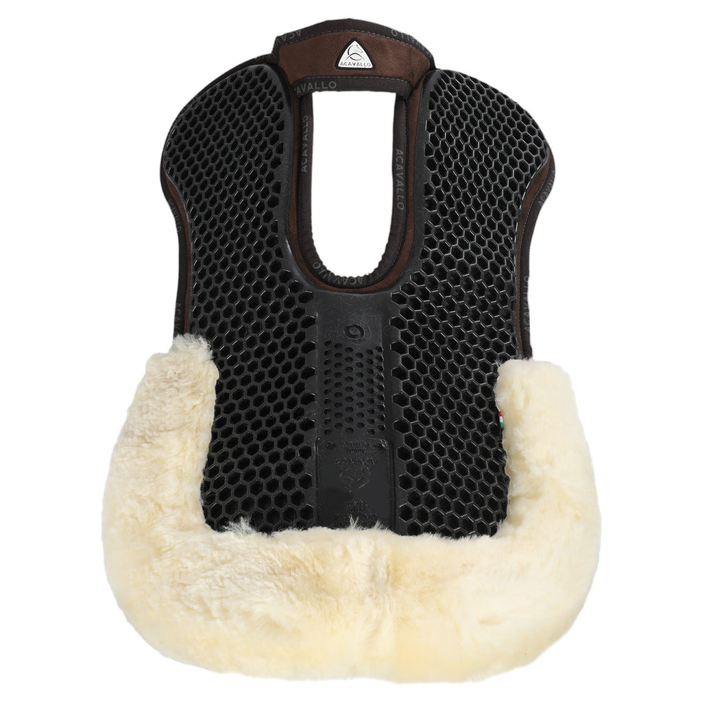 Tapis de selle Acavallo Wither Free Gel - Avec mousse à mémoire de forme - Avec mouton