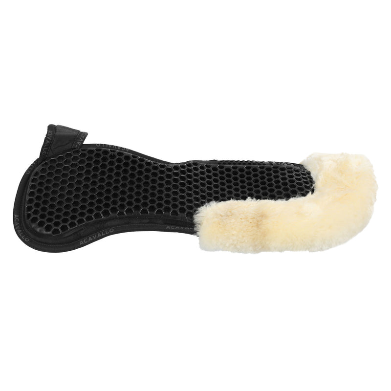 Acavallo Widerristfreies Gelpad - Mit Memory-Schaum - Mit Lammfell