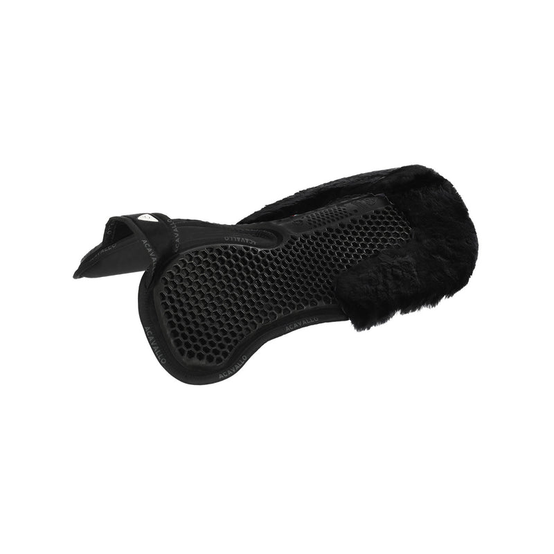 Acavallo Widerristfreies Gelpad - Mit Memory-Schaum - Mit Lammfell